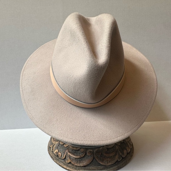 Gigi Pip Tan “Shiloh Fedora” Wool Hat Size 57 Small/ Medium Excellent Condition! - Picture 7 of 12